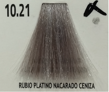 TINTE HAIR COLOR CREAM 10.21 RUBIO PLATINO NACARADO CENIZA KEEN STROK