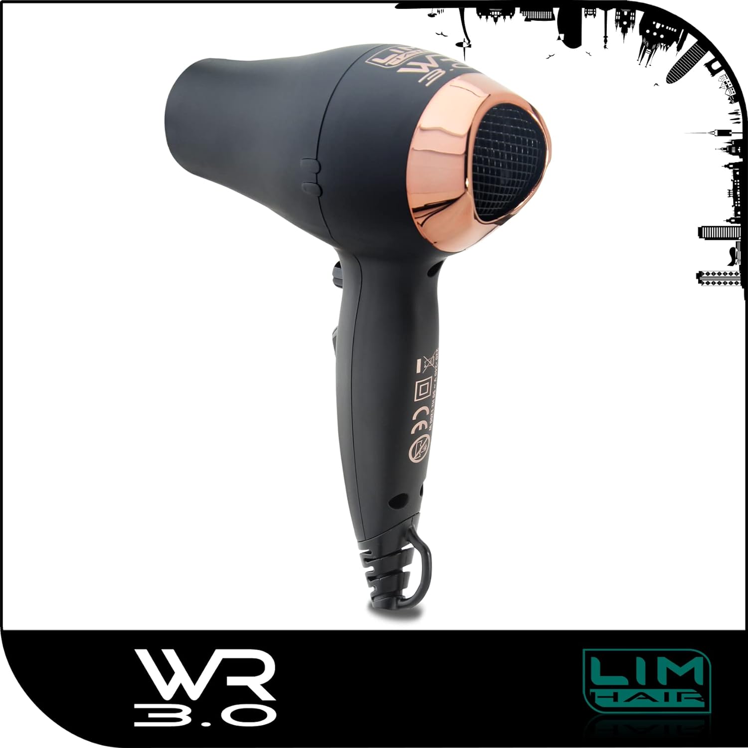 SECADOR LIM HAIR WR 3.0 NEGRO ROSEGOLD