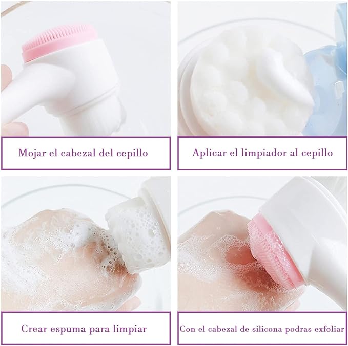 CEPILLO LIMPIADOR Y EXFOLIANTE FACIAL PINK. BIFULL