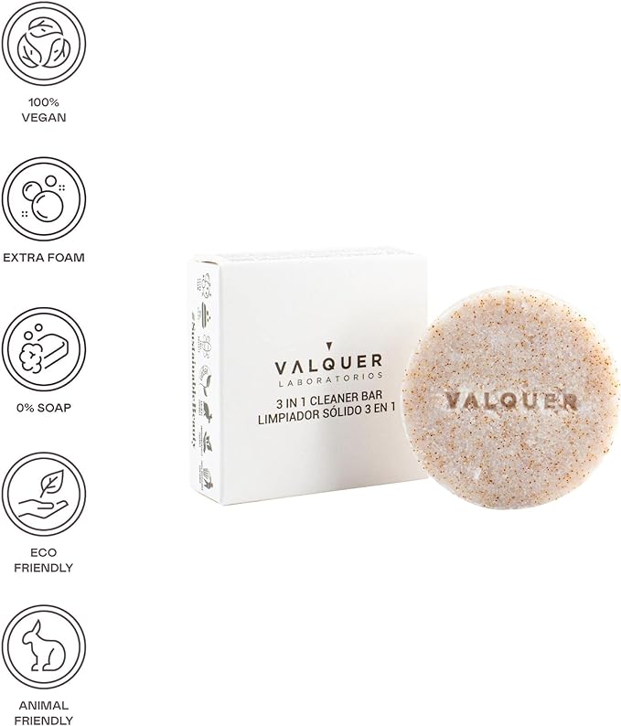 VALQUER  LIMPIADOR FACIAL SÓLIDO 3 EN 1 SUGAR - 50G