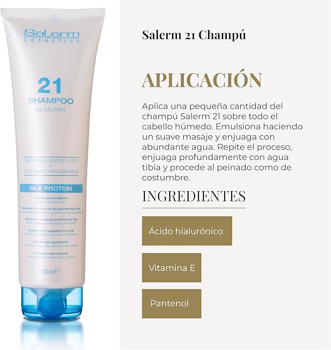 SALERM 21 CHAMPÚ SILK PROTEIN 300 ML