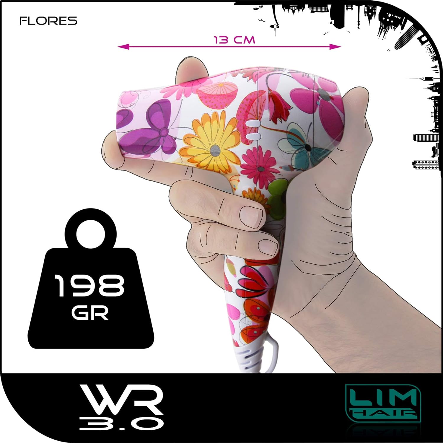 SECADOR LIM HAIR WR 3.0 FLORES