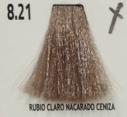 TINTE HAIR COLOR CREAM 8.21 RUBIO CLARO NACARADO CENIZA KEEN STROK