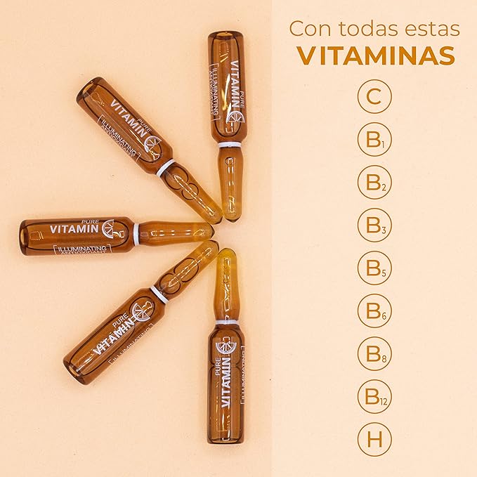 CONCENTRADO ILUMINADOR ANTIOXIDANTE. AMPOLLAS VITAMINA C 12*2 ML. NOCHE Y DIA