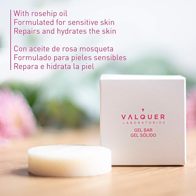 VALQUER GEL SÓLIDO PARA PIELES ATÓPICAS CON ROSA MOSQUETA